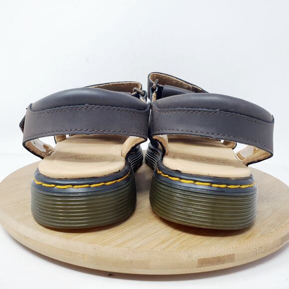 Dr Martens Sandals Womens 6 Moby‎ Brown Leather Chunky Platform Fisherman Shoes - Picture 7 of 12